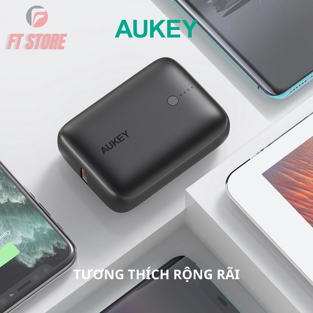 [GIAO HOẢ TỐC] Pin Sạc Dự Phòng AUKEY Basix Mini PB-N83S 10.000mAh Sạc Nhanh PD 20W/QC3.0 nhỏ gọn