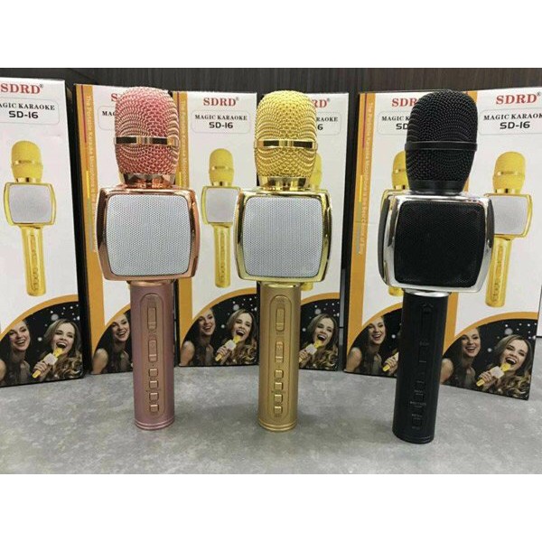 [Mã ELHACE giảm 4% đơn 300K] MIC KARAOKE SD16 PHIÊN BẢN NÂNG CẤP SD10 VÀ SD11 HÀNG CHUẨN