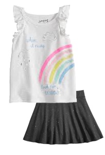 Set áo + chân váy bé gái Disney