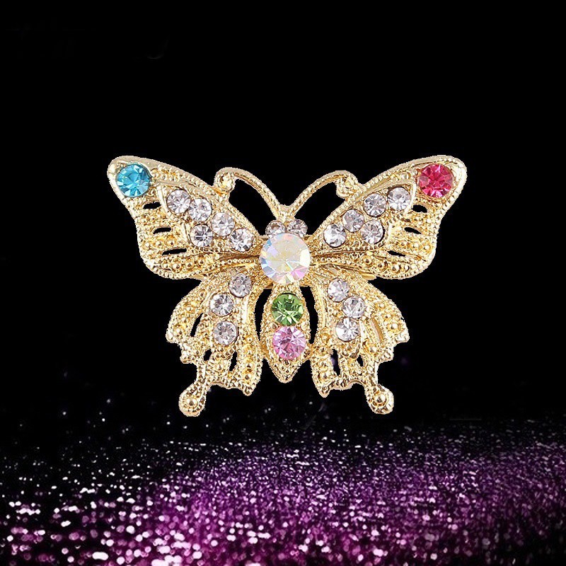 Trâm cài đính đá mạ vàng cho nữ