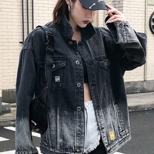Áo Khoác Jeans Loang Ulzzang Phong Cách Unisex Cho Cả Nam Và Nữ