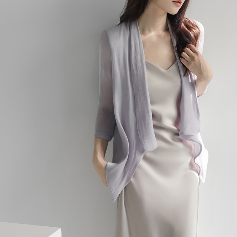 Đầm Sườn Xám Vải Voan Mỏng Thời Trang Mùa Hè Dành Cho Nữ