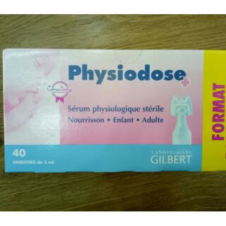 Nước muối hồng Physiodose Pháp (40 ống)