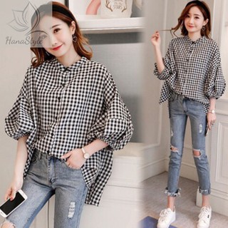 Áo sơ mi form rộng xinh xắn - form dáng chuẩn, thích hợp mặc đi làm, dạo phố