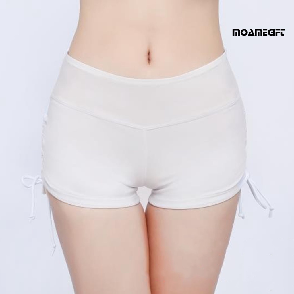 Quần Bơi Lưng Cao Dây Rút Bên Hông Co Giãn Tuyệt Vời Cho Nữ