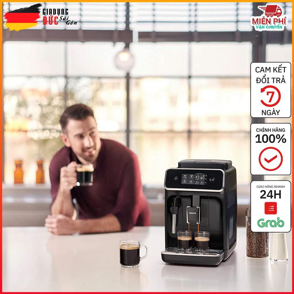 Máy Pha Cafe Espresso Gia Đình Philips EP2221/40, Giữ Nguyên Mùi Thơm Của Hạt Cà Phê - Nhập Khẩu Từ Đức
