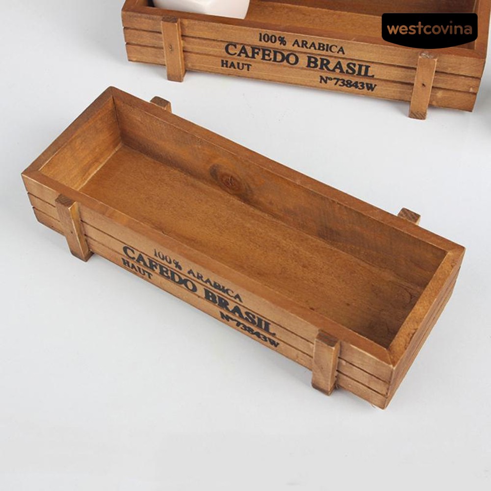 Khay Gỗ Trồng Cây Trang Trí Xinh Xắn