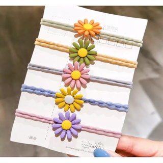 SET DÂY CỘT TÓC HOA CÚC NHIỀU MÀU