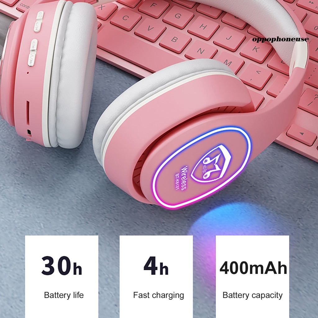 Tai Nghe Bluetooth 5.0 Không Dây Có Đèn Led