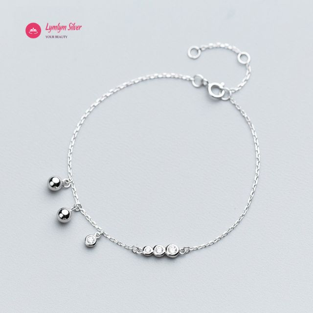 Lắc tay và lắc chân nữ mix đá xinh xắn Lymlym Silver bạc 925 cao cấp