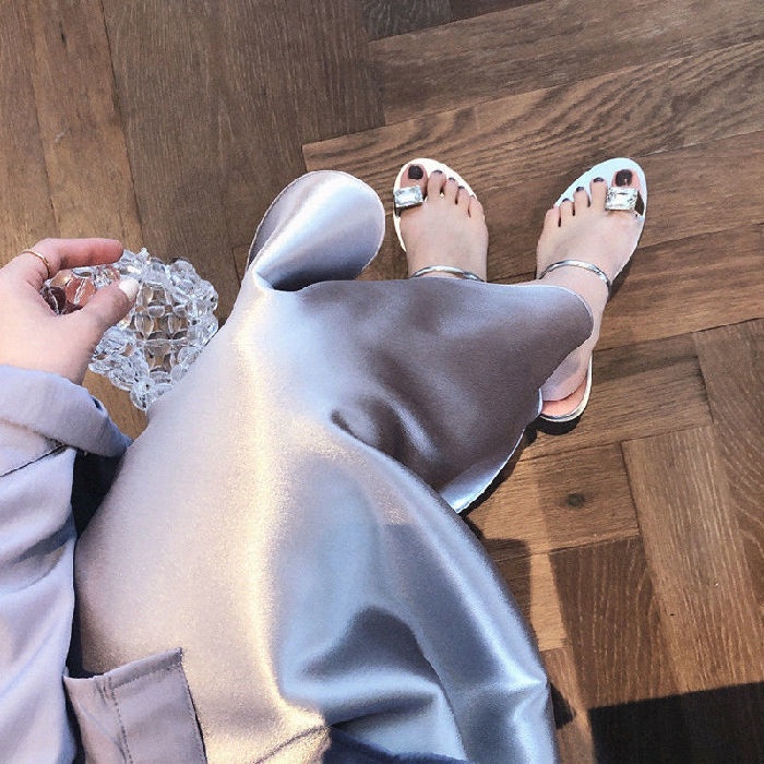 Super pretty Đầm Chân Váy Dài Dáng Chữ A Lưng Cao Phong Cách Retro Thời Trang Cao Cấp chân váy chữ a korean style