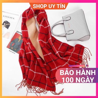 Khăn Quàng Cổ Len Cashmere Nữ - Khăn Choàng Giữ Ấm, Đi Biển Đẹp