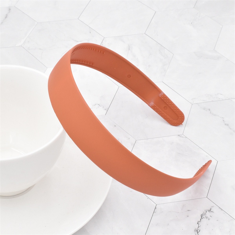 Băng Đô Cài Tóc Bằng Nhựa Mặt Nhám Màu Kẹo Chống Trượt Thời Trang