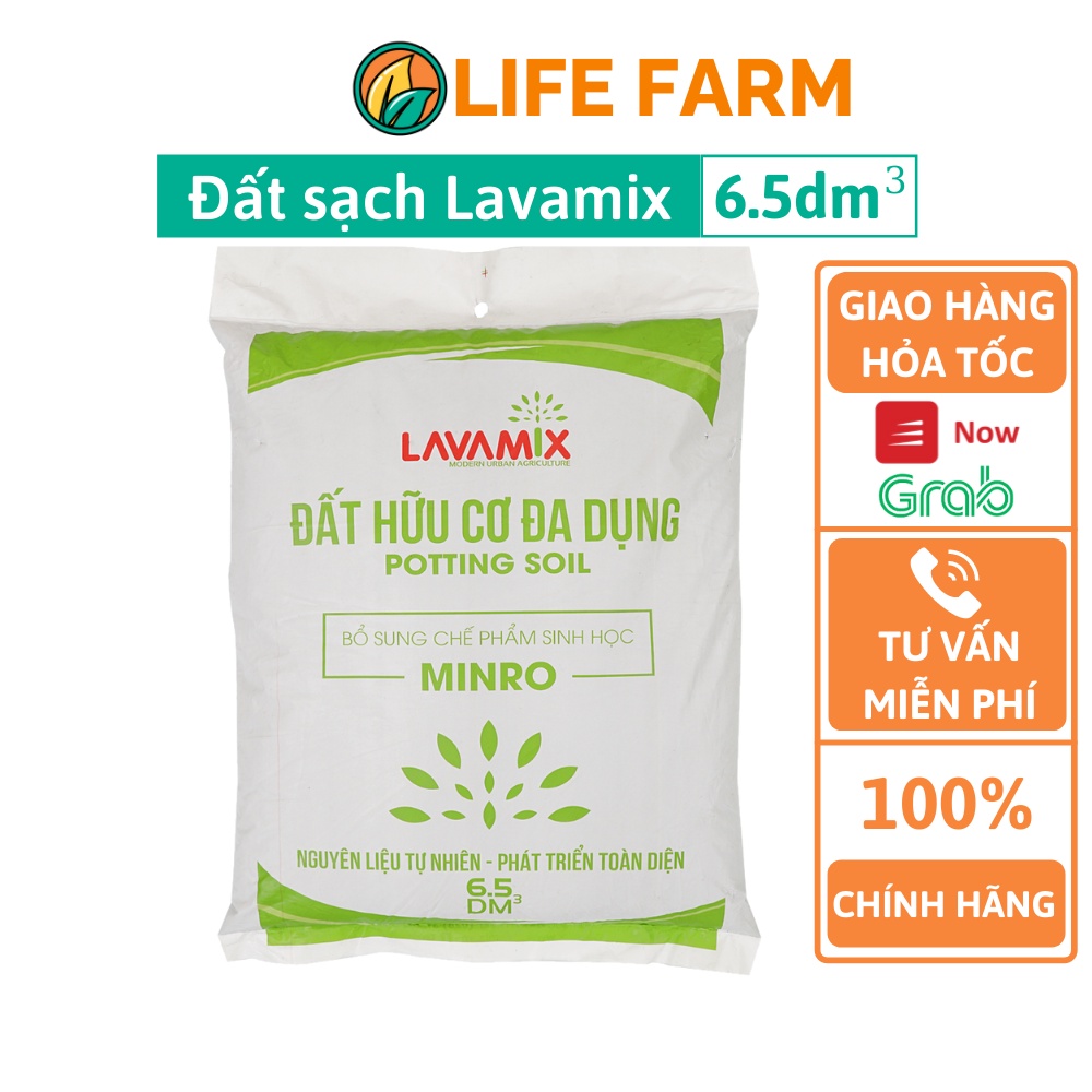 Đất Sạch Đất Hữu Cơ Đa Dụng Lavamix 6.5dm3 2,5kg DLV-001-6.5D.