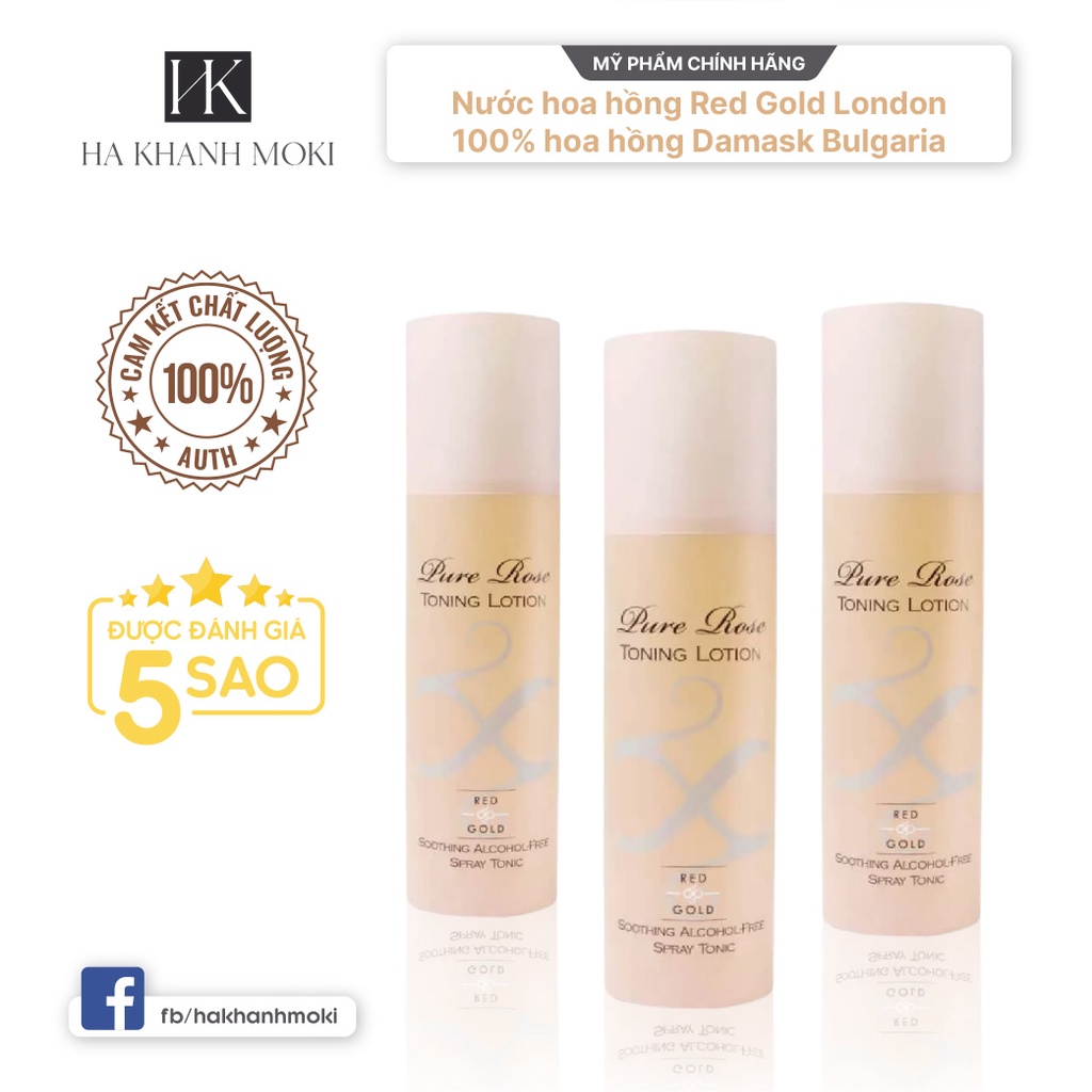 Nước hoa hồng Red Gold London 100% hoa hồng Damask Bulgaria