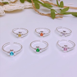 Nhẫn nữ bạc ta - nhẫn hoa free size
