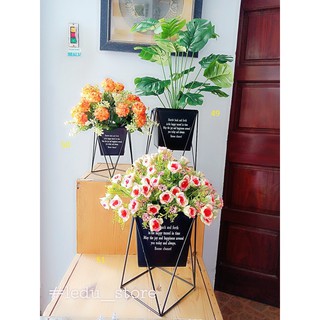 Chậu cây sắt phong cách Bắc Âu