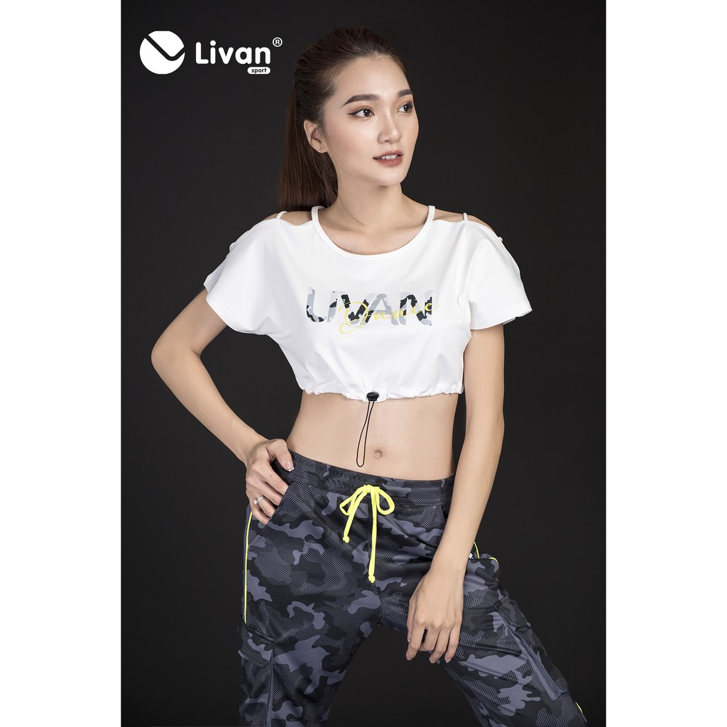 Quần Jogger Nữ Rằn Ri LIVAN SPORT Cao Cấp