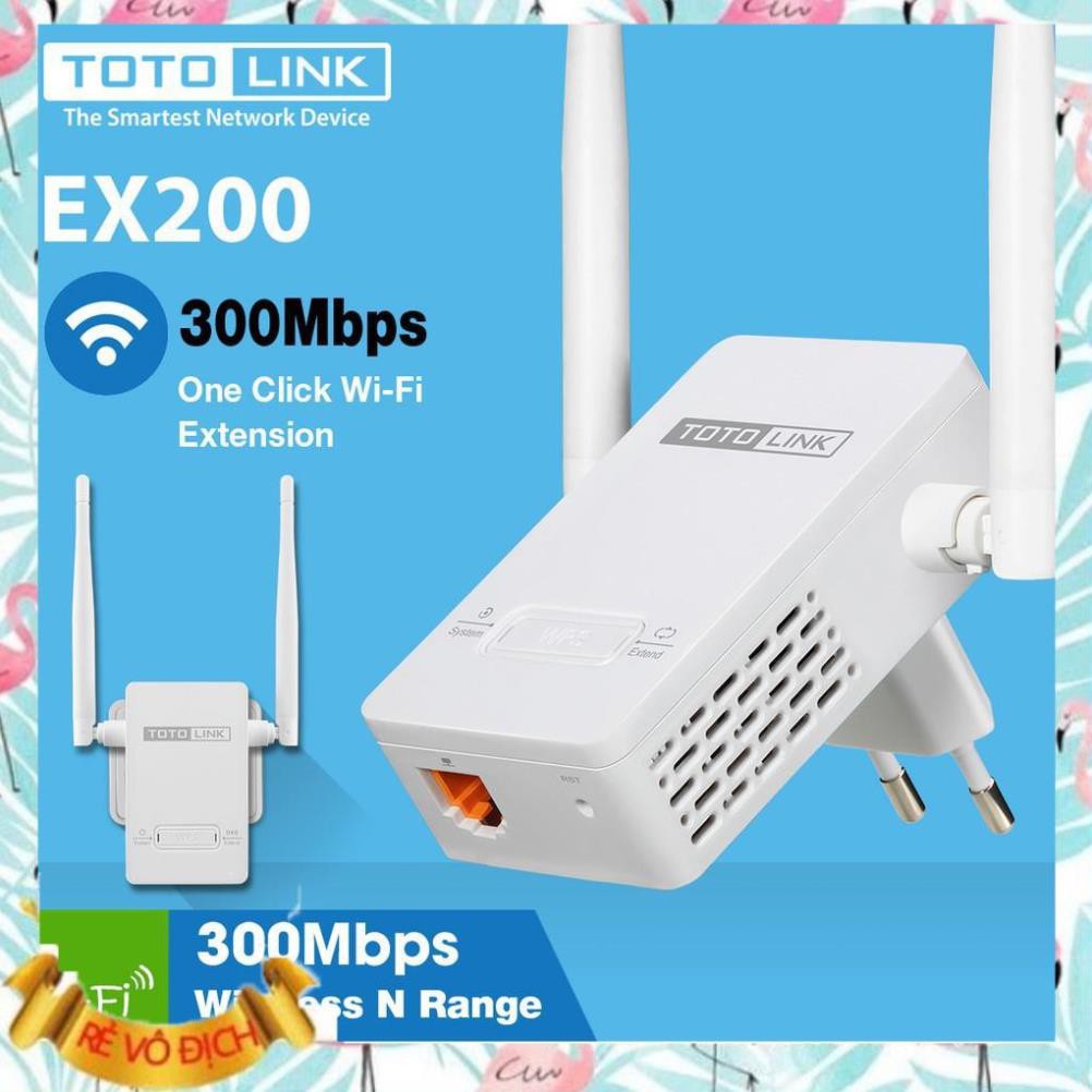 (Giá sỉ)  Bộ Khuếch Đại Wifi Toto Link Ex200  - M103