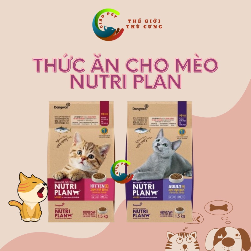 Thức ăn cho mèo cao cấp Nutri Plan siêu ngon - NK Hàn Quốc