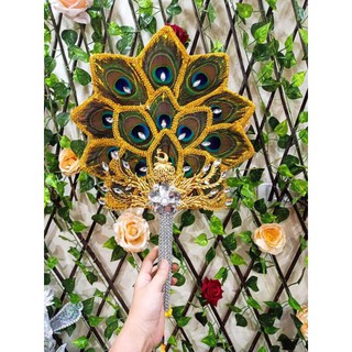 phụ kiện hầu đồng - quạt lông vũ ,quạt hầu cô chín , quạt hầu các giá chúa , chầu , cô