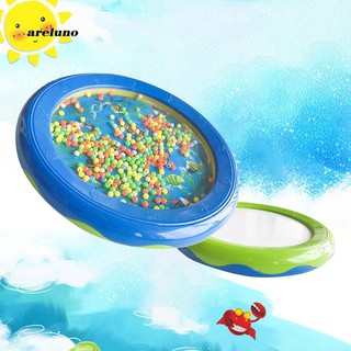 AE♥Ocean Fish Pattern Tambourine Sea Sound Bead Drum Musical Instrument Kids Toy