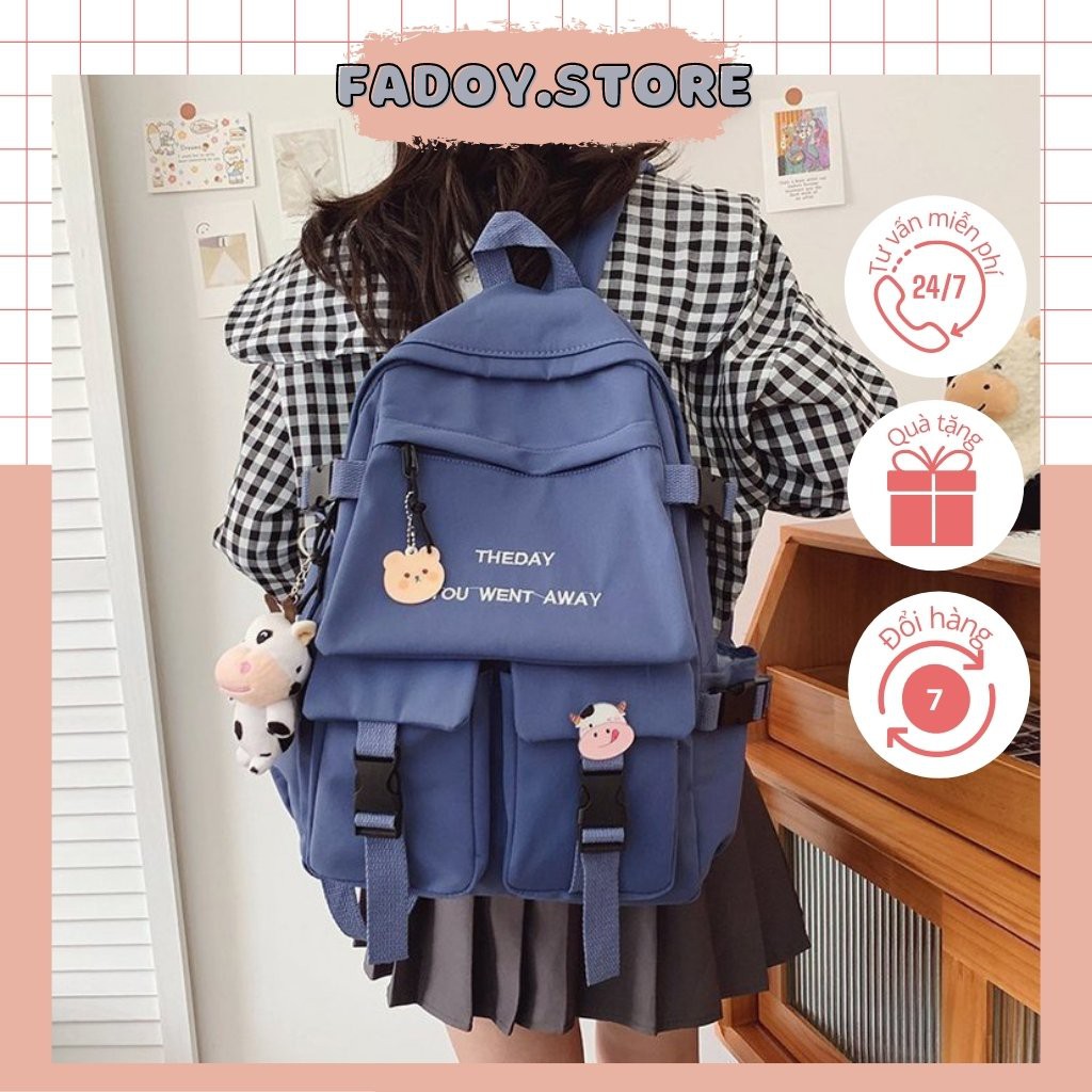 Balo nữ giá rẻ ulzzang , Cặp đi học nữ FADOY unisex đẹp