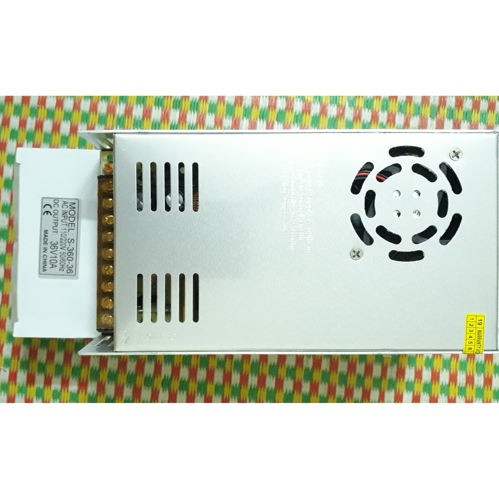 Nguồn tổng 36V 10A main to có quạt loại tốt.36V10A 36V-10A