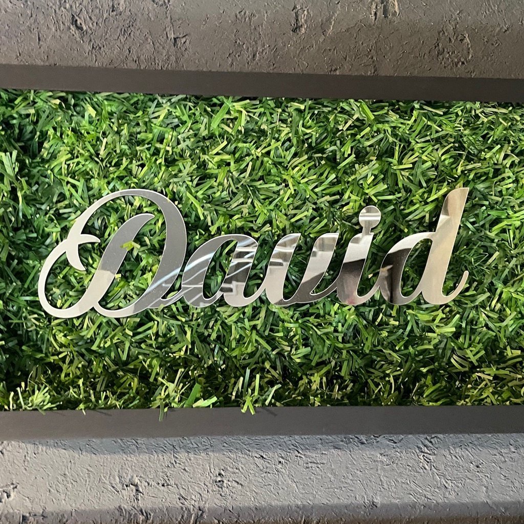 Chữ Alu Gương Vàng Trang Trí Dán Tường,Chữ Mica Alu Nổi Hắt Sáng Cắt Theo Yêu Cầu