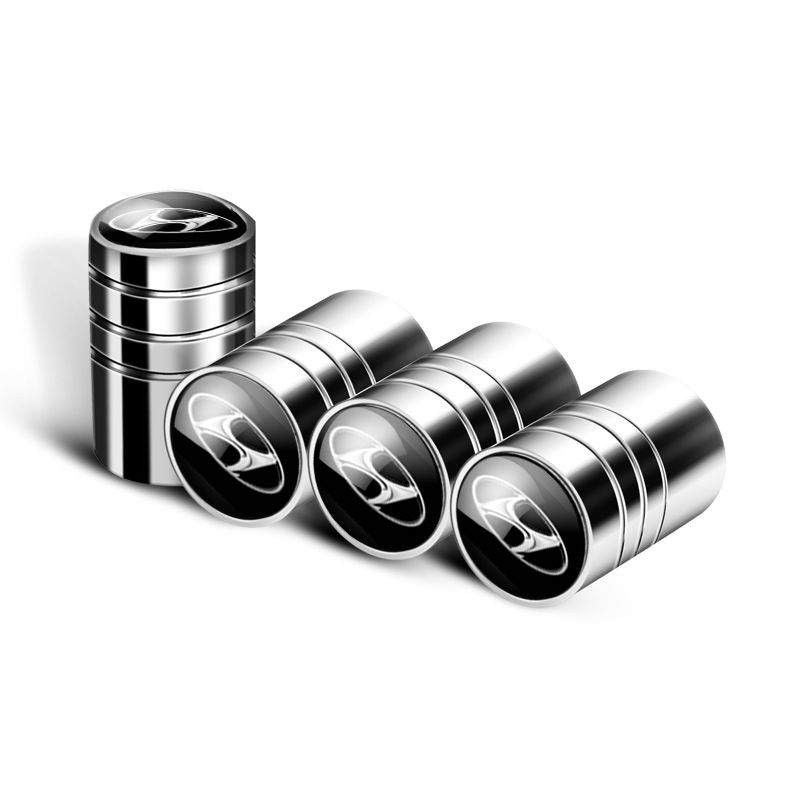 Set 4 nắp van lốp xe tiện dụng cho ô tô Honda Toyota Hyundai Kia Mitsubishi