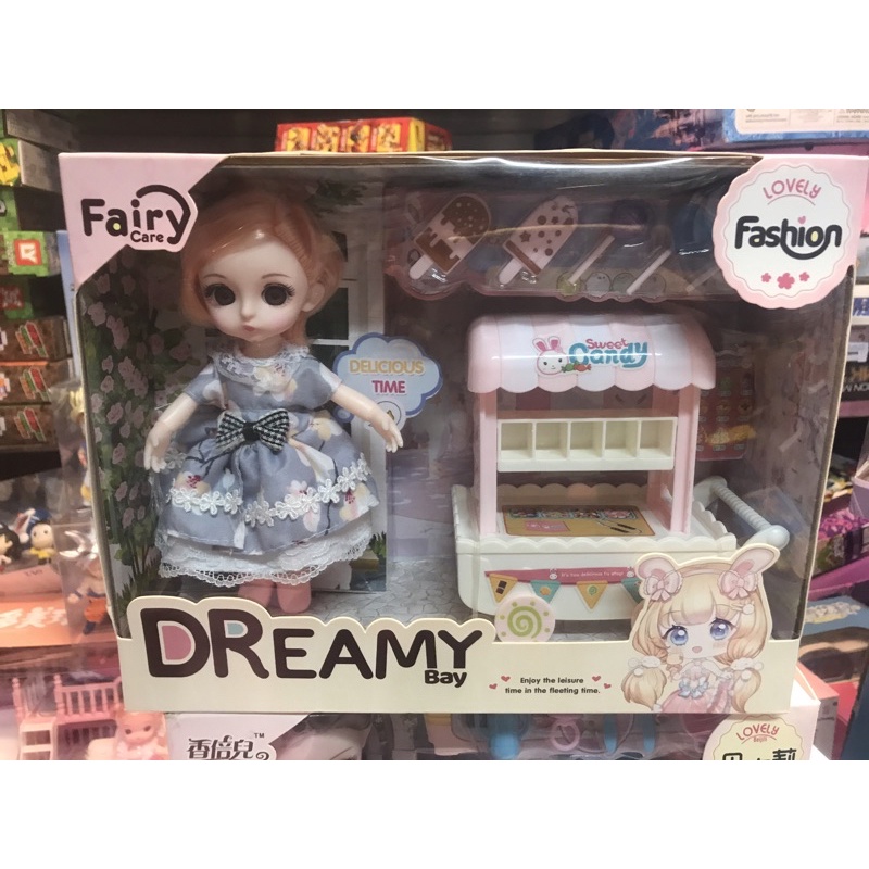 Bộ đồ chơi quầy bán kem của búp bê
