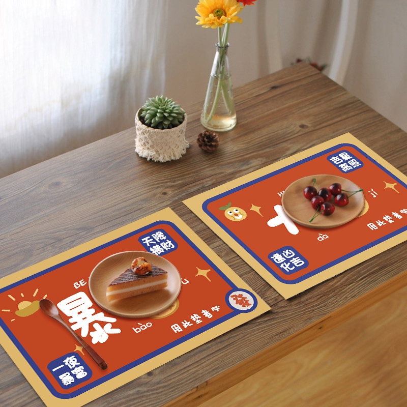 1 Tấm Lót Bàn Ăn Phong Cách Năm Mới Độc Đáo