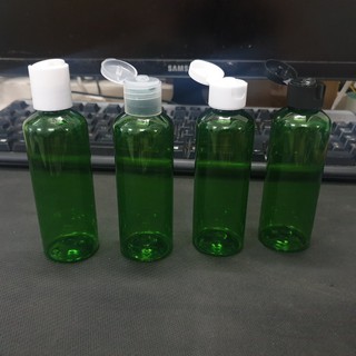 Chai nhựa Pet nắp bật màu xanh lá 50ml, 100ml