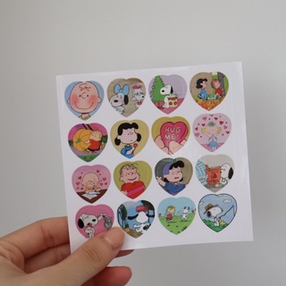 Sticker hình dán trái tim hoạt hình ST027