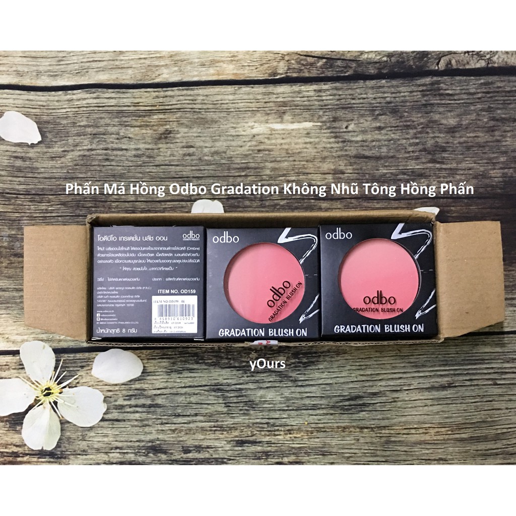 [Auth Thái] Phấn Má Hồng Odbo Gradation Không Nhũ Tông Hồng Phấn - phấn má odbo không nhũ tông hồng phấn | BigBuy360 - bigbuy360.vn