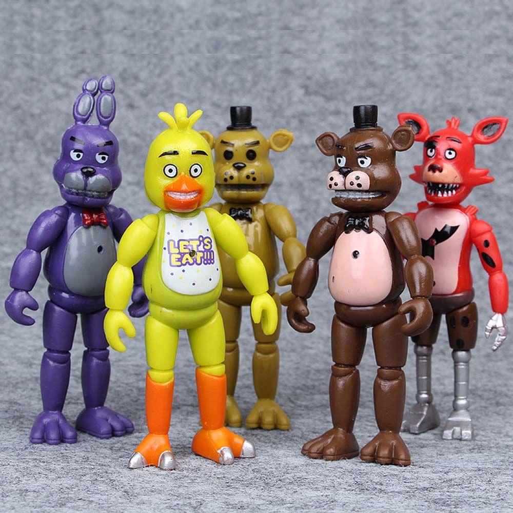 Bộ 5 Mô Hình Nhân Vật Trong Five Nights at Freddy 'S Có Khớp Cử Động Độc Đáo 1
