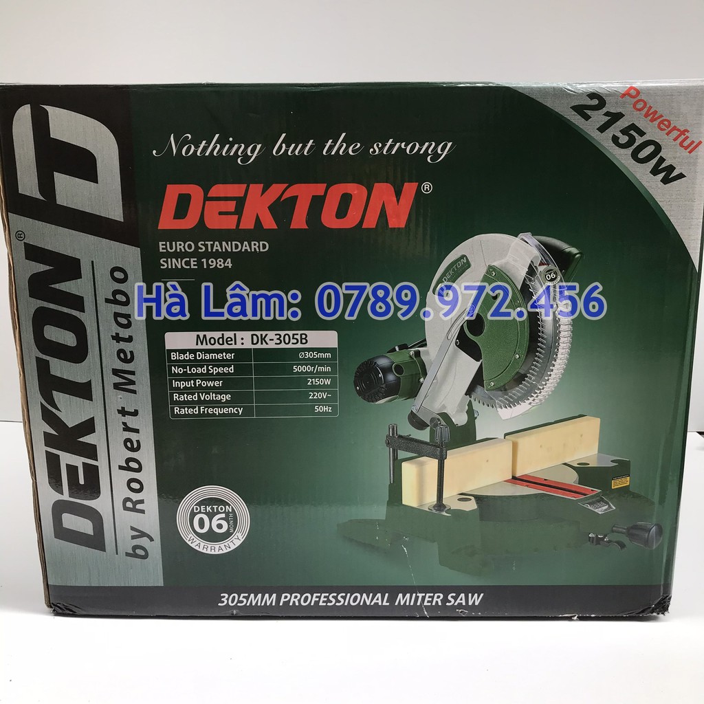 Máy Cắt Nhôm Dekton DK-305B Công Suất 2150w, Bảo Hành 6 Tháng, Cam Kết Chính Hãng, Tặng Kèm Kèm Lưỡi Cắt Nhôm
