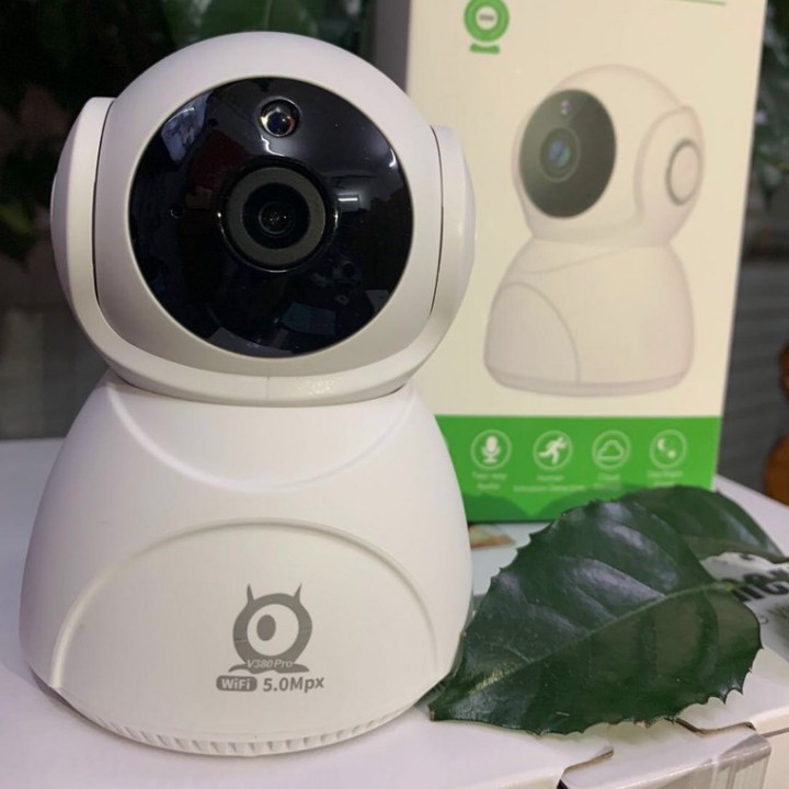 Camera 5.0Mpx V380Pro Q8 Chính Hãng Xoay 360 độ - Nhận Diện Khuôn Mặt - Xoay theo chuyển động