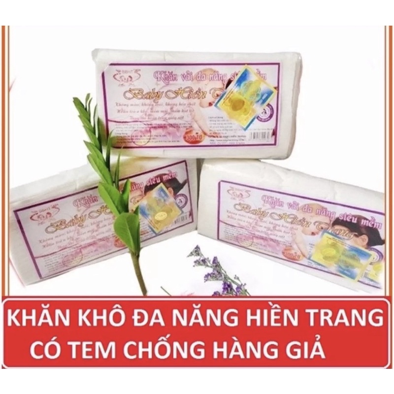 Khăn khô Hiền Trang loại 1. Gói 200g 150 tờ siêu mềm