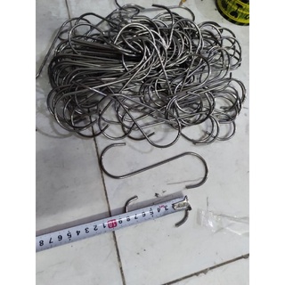 combo 10 móc inox chữ S,móc đồ móc hàng