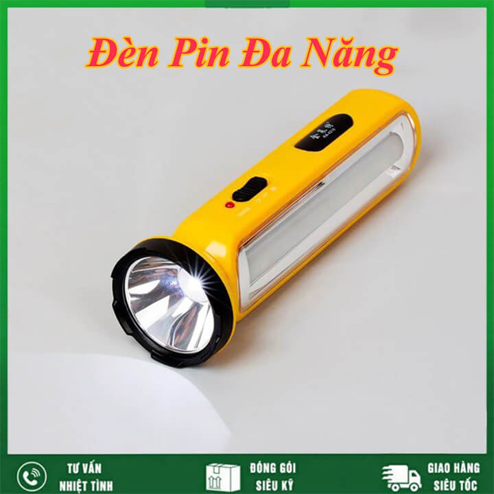 Đèn pin siêu sáng đa năng 2 in 1 Anuo đèn cầm tay đèn để bàn