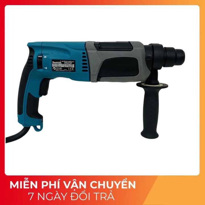 Máy khoan đục bê tông Makita HR2470F, tặng 5 MŨI KHOAN VÀ ĐỤC cao câp _ Nhật Việt official .