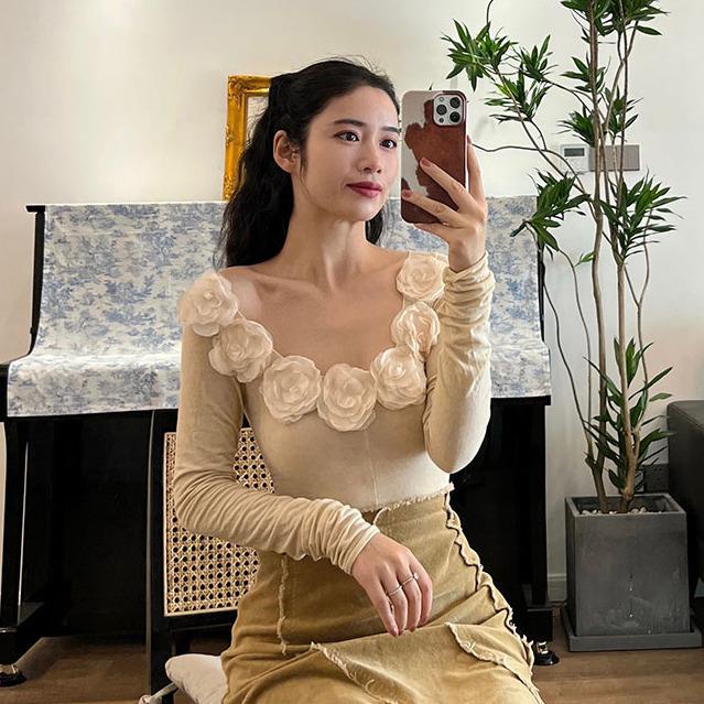 Áo Thun Nữ Dài Tay Thân Thiện Với Da Cao Cấp