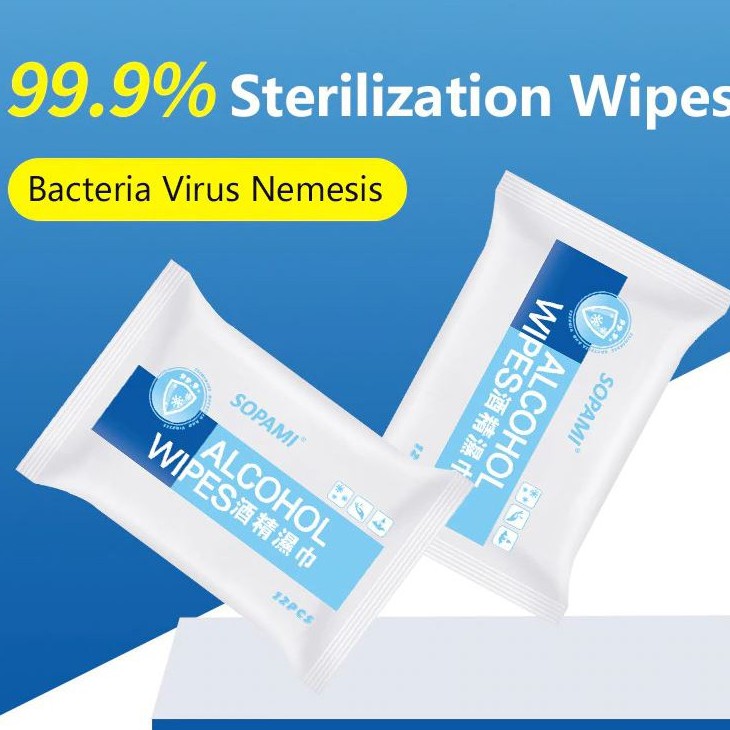 Khăn giấy ướt có cồn alcohol wipes diệt kháng khuẩn đa năng lau bếp