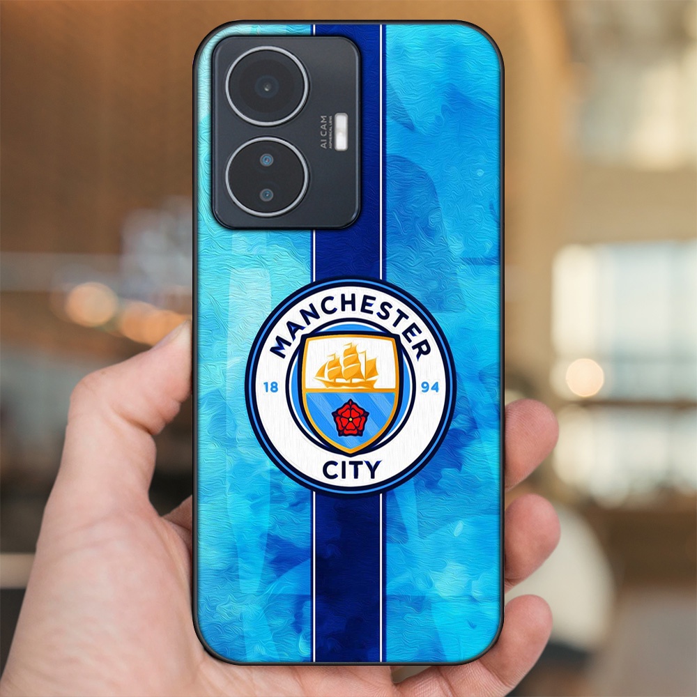 Ốp lưng Vivo Y55 2022 viền đen in hình Manchester City MC