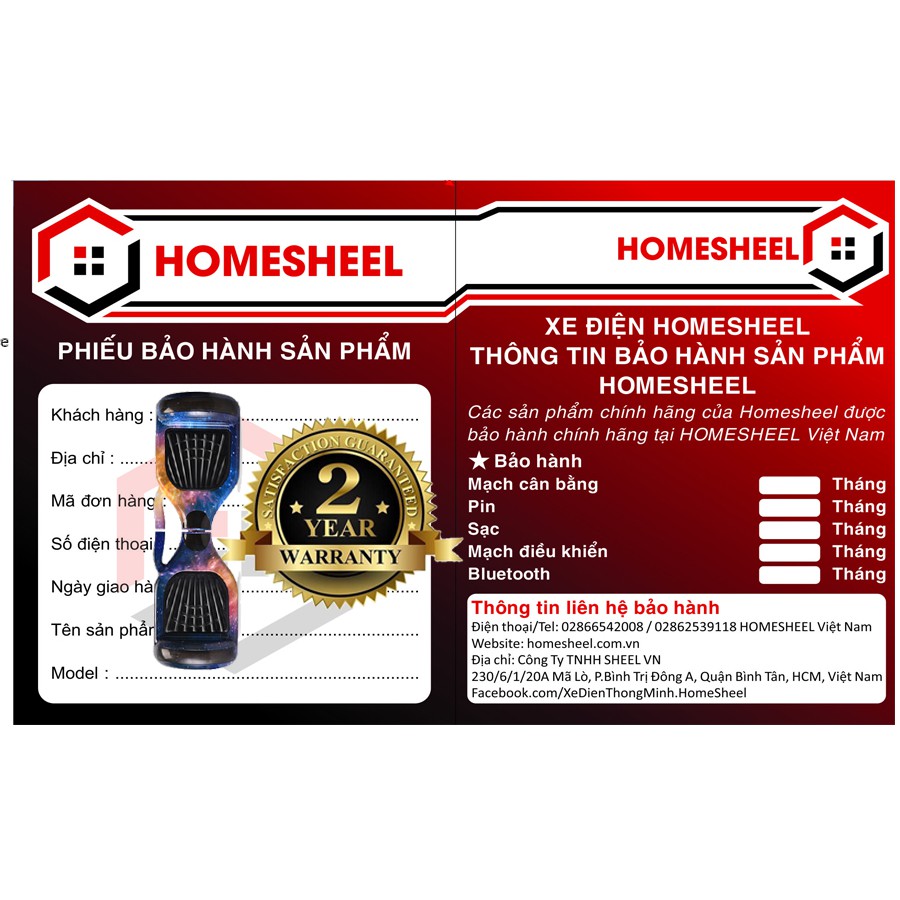 XE ĐIỆN CÂN BẰNG HOMESHEEL S10 USA _BẢO HÀNH 2 NĂM Bảo hành chính hãng Homesheel