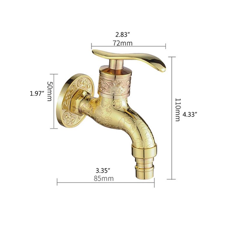 Vòi Nước Gắn Tường Kiểu Cổ Điển Tiện Dụng Cho Nhà Tắm / Vệ Sinh