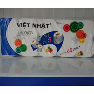 Giấy vệ sinh Việt Nhật bóng 10 cuộn vân cá heo