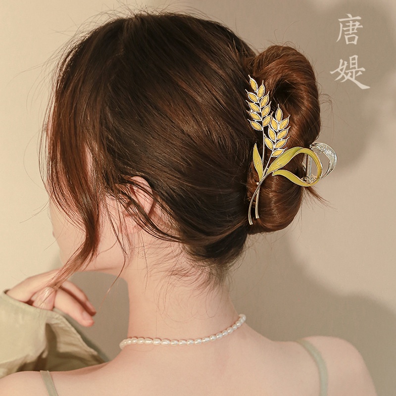 Kẹp Tóc Hình Cá Mập Mạ Vàng Phong Cách Trung Hoa Cổ Điển 2022