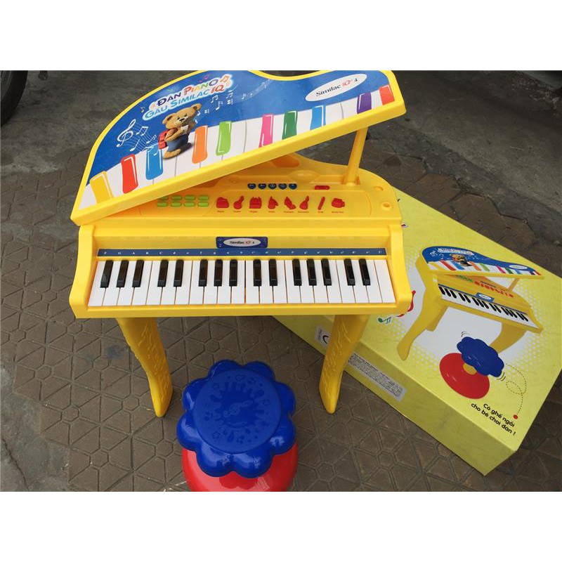 Đồ Chơi Đàn Piano Similac Cỡ Lớn Dùng Pin (4 PIN AA) Có Ghế Ngồi Cho Bé - Kt: (65 x 44 x 15) cm -